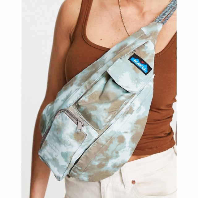 カブー KAVU レディース ショルダーバッグ バッグ Kavu Mini Rope Cross Body Bag In Brown/Grey Tie Dye ブラウン/グレー