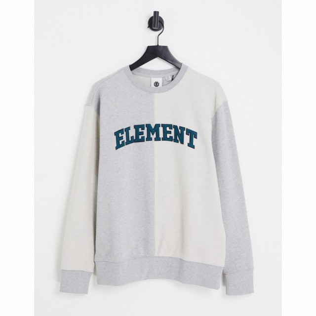 エレメント Element メンズ スウェット・トレーナー トップス Crossfield Reverse Sweatshirt In Grey グレー