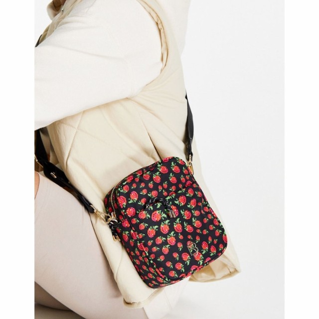 ベックソンダーガード Becksondergaard レディース ショルダーバッグ バッグ Raspberry Print Crossbody Bag In Black ブラック