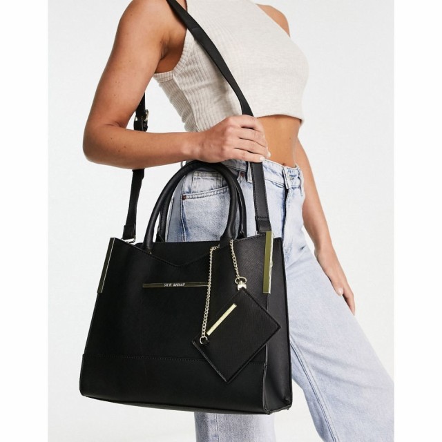 スティーブ マデン Steve Madden レディース ショルダーバッグ バッグ Tote Bag With Shoulder Strap In Black ブラック