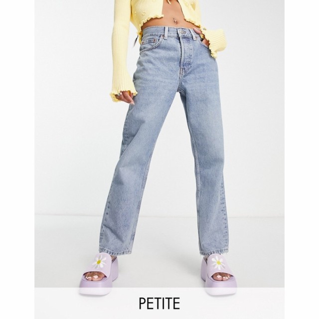 トップショップ Topshop Petite レディース ジーンズ・デニム ボトムス・パンツ Dad Jeans In Bleach ブリーチブルー