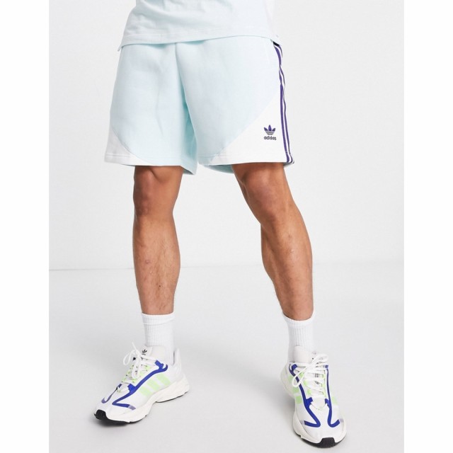 アディダス adidas Originals メンズ ショートパンツ ボトムス・パンツ Sprt Blocked Three Stripe Fleece Shorts In Mint グリーン