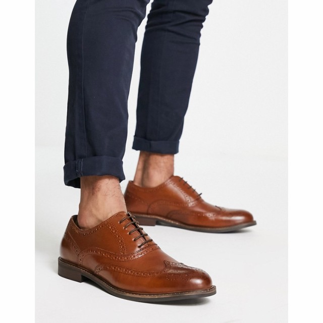 レッドテープ Red Tape メンズ 革靴・ビジネスシューズ ブローグ シューズ・靴 Leather Brogues In Tan タンレザー