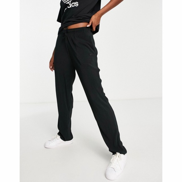 アディダス adidas Originals レディース ボトムス・パンツ Contempo Plisse Trousers In Black ブラック