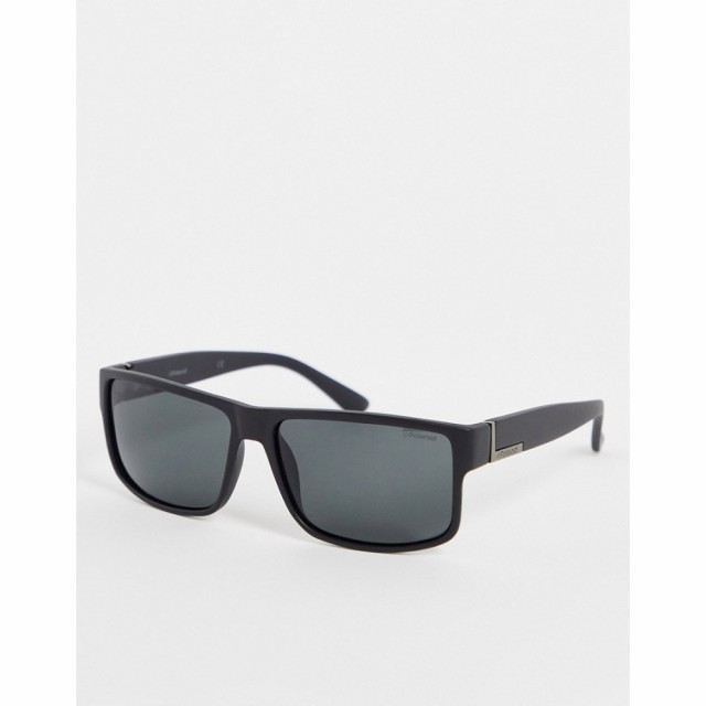 ポラロイド Polaroid メンズ メガネ・サングラス Flat Top Sunglasses In Black ブラック