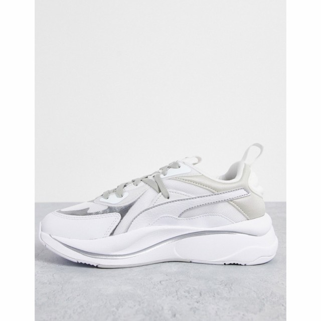 プーマ Puma レディース スニーカー シューズ・靴 Rs Curve Glow Trainers In White And Grey ホワイト