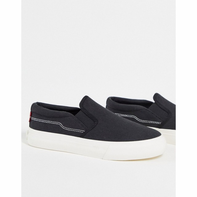 リーバイス Levis レディース スニーカー シューズ・靴 Slip On Trainer In Black ブラック