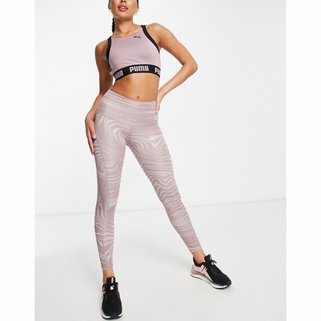 プーマ Puma レディース ヨガ・ピラティス スパッツ・レギンス ボトムス・パンツ Studio Yoga High Waisted Leggings In Mauve Texture