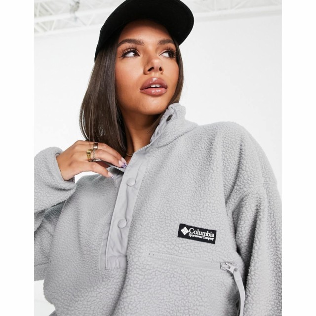 コロンビア Columbia レディース フリース トップス Helvetia Half Snap Fleece In Grey Exclusive At Asos グレー