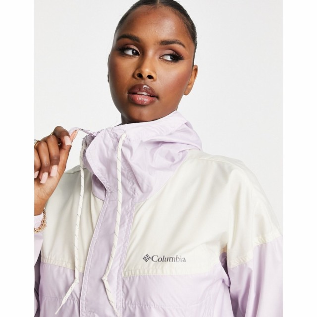 コロンビア Columbia レディース ジャケット ウィンドブレーカー アウター Flash Challenger Cropped Windbreaker Jacket In Lilac ライ