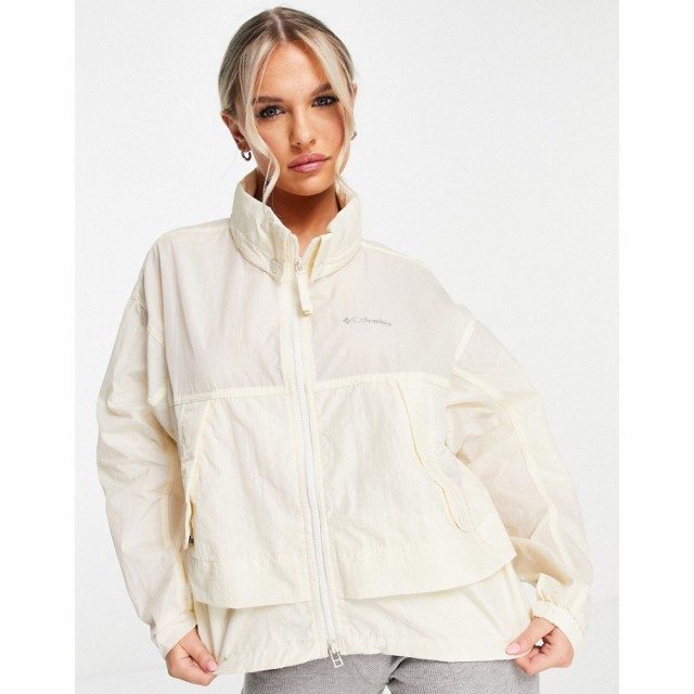 コロンビア Columbia レディース ジャケット ウィンドブレーカー アウター Paracutie Windbreaker Jacket In Off White チョーク