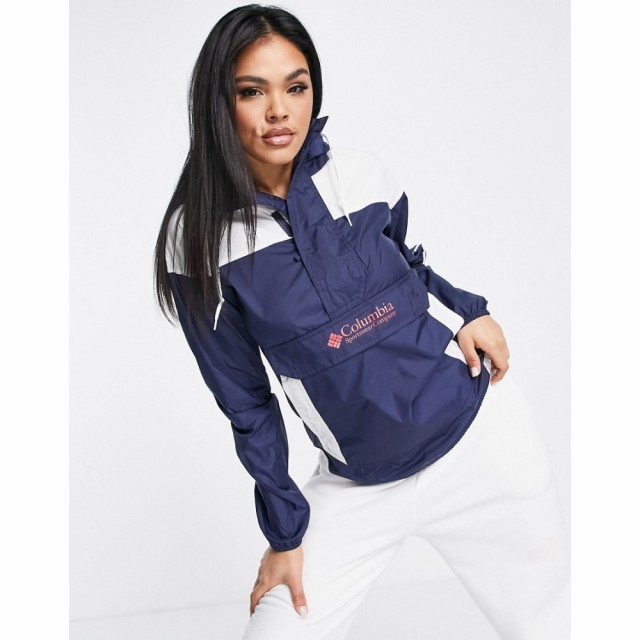 コロンビア Columbia レディース ジャケット ウィンドブレーカー アウター Challenger Windbreaker Pullover In Navy ネイビー