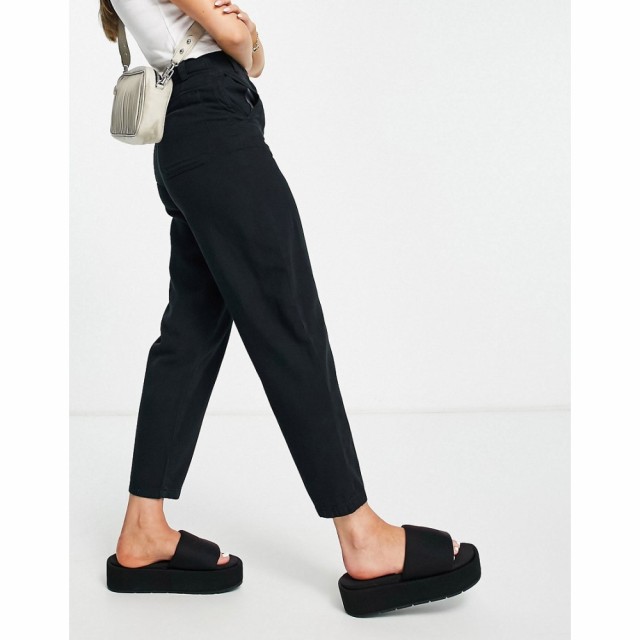 トップショップ Topshop レディース ボトムス・パンツ Highwaisted Lightweight Peg Trouser In Black ブラック