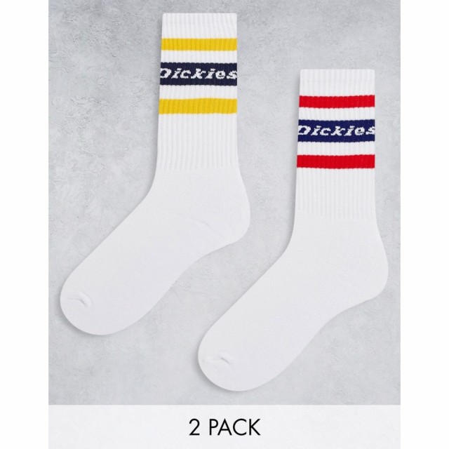 ディッキーズ Dickies レディース ソックス インナー・下着 Genola 2-Pack Socks In Multi ホワイト