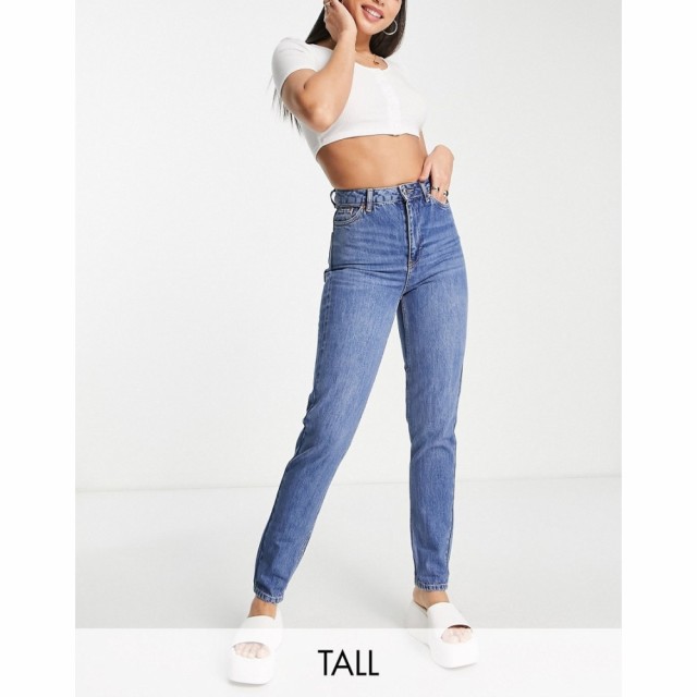 トップショップ Topshop Tall レディース ジーンズ・デニム ボトムス・パンツ Mom Jean In Mid Blue ブルー