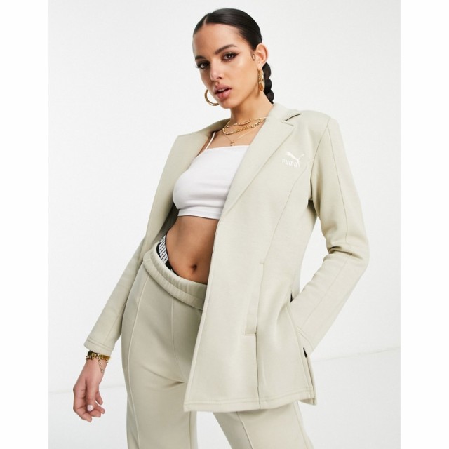 プーマ Puma レディース スーツ・ジャケット アウター Cropped Slouchy Blazer In Spray Green- Exclusive To Asos グリーン