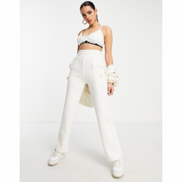 プーマ Puma レディース ボトムス・パンツ Straight Leg Trousers In Off White- Exclusive To Asos オフホワイト