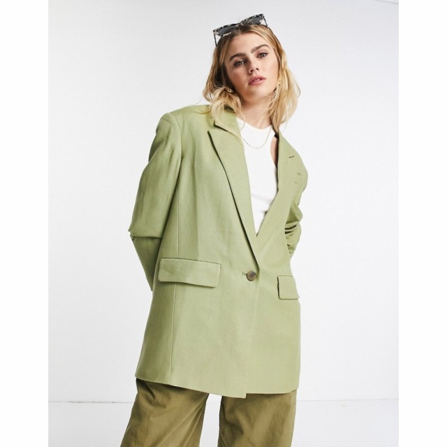 トップショップ Topshop レディース スーツ・ジャケット アウター Relaxed Blazer In Sage セージ