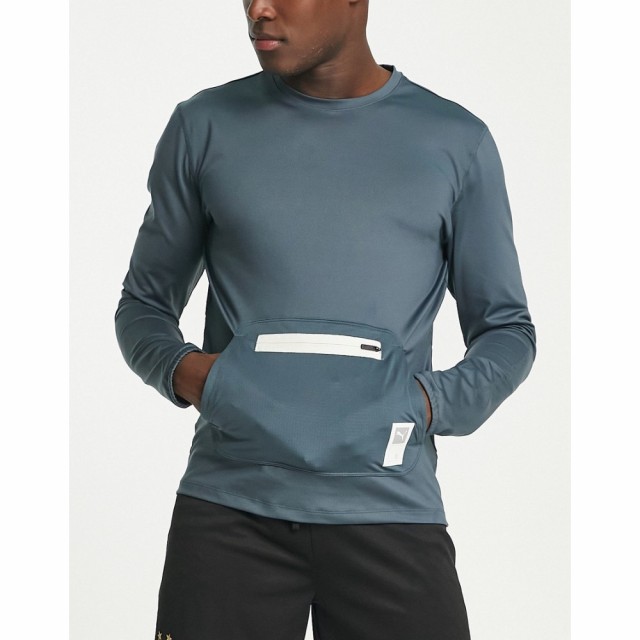 プーマ Puma メンズ ランニング・ウォーキング ミッドレイヤー トップス Running First Mile Midlayer Top With Pocket Detail In Blue A