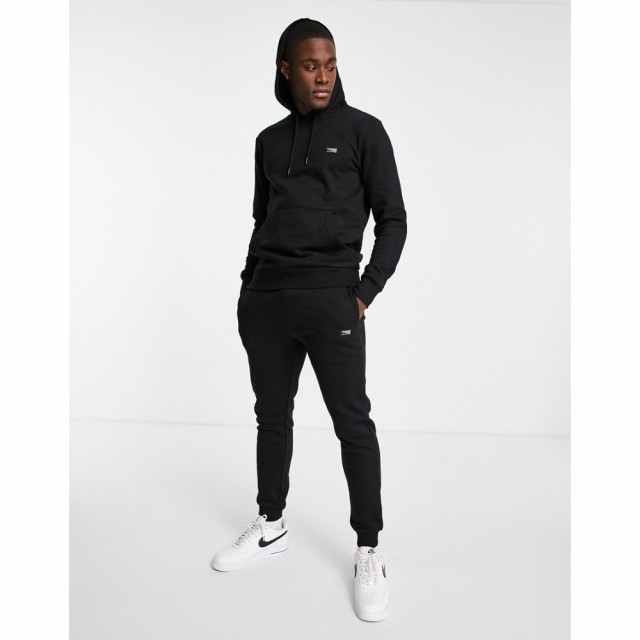 ジャック アンド ジョーンズ Jack and Jones メンズ ジャージ アウター Core Tracksuit In Black ブラック