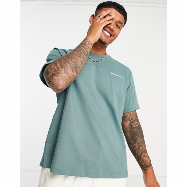 アディダス adidas Originals メンズ Tシャツ トップス X Pharrell Williams Premium Basics T-Shirt In Hazy Emerald グリーン