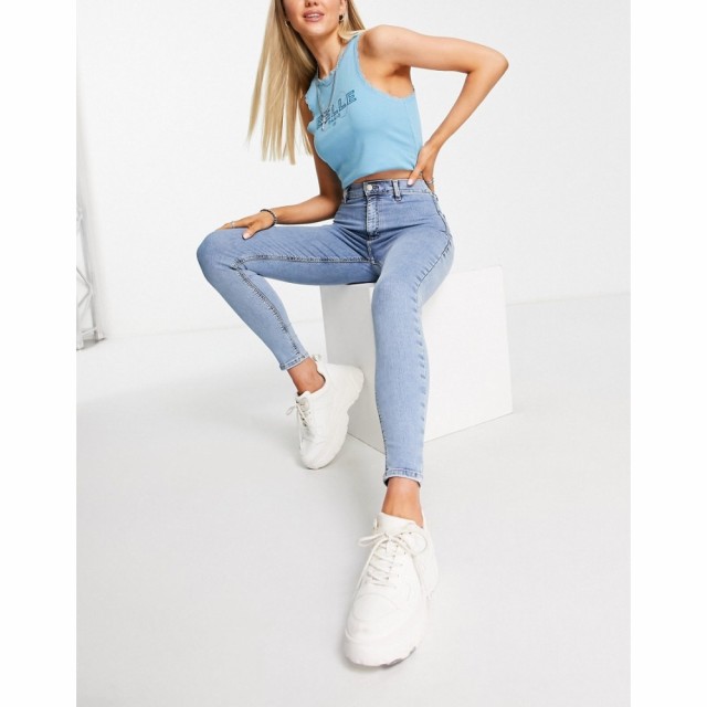 トップショップ Topshop レディース ジーンズ・デニム ボトムス・パンツ Joni Jean In Bleach ブリーチブルー