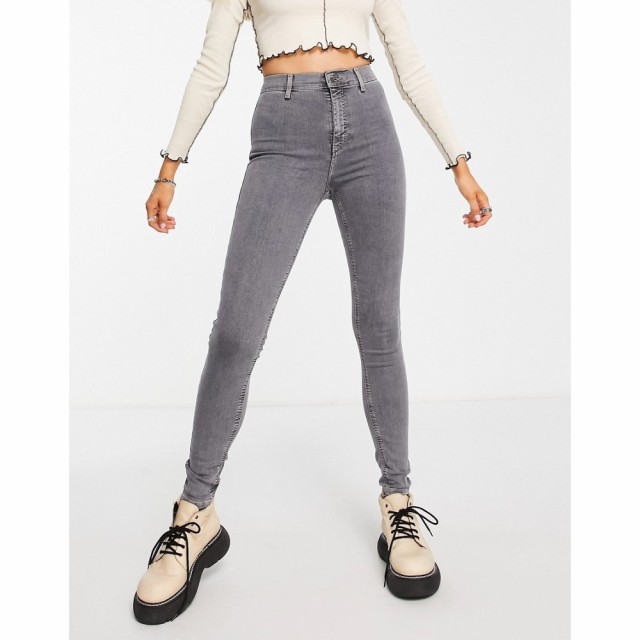 トップショップ Topshop レディース ジーンズ・デニム ボトムス・パンツ Joni Jean In Grey グレー