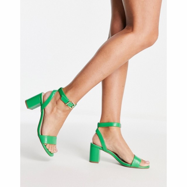 デューン Dune レディース サンダル・ミュール シューズ・靴 London Meye Block Heel Two Part Sandals In Green グリーン