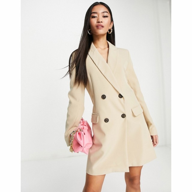 ストラディバリウス Stradivarius レディース ワンピース ブレザー ワンピース・ドレス Blazer Dress In Stone ベージュ