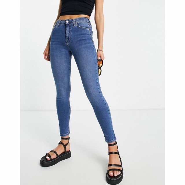 トップショップ Topshop レディース ジーンズ・デニム ボトムス・パンツ Jamie Jean In Mid Blue ブルー