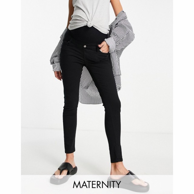 トップショップ マタニティー Topshop Maternity レディース ジーンズ・デニム ボトムス・パンツ Overbump Jamie Jean In Black ブラック