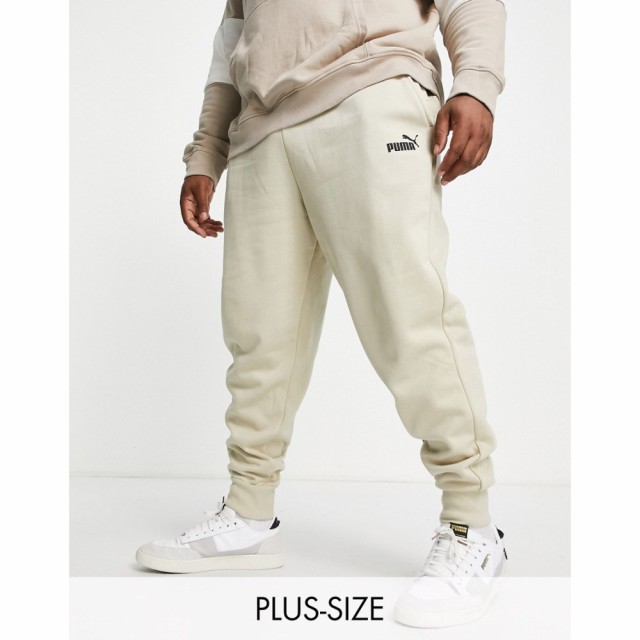 プーマ Puma メンズ ジョガーパンツ ボトムス・パンツ Plus Essentials Small Logo Joggers In Putty Green クリームベージュ