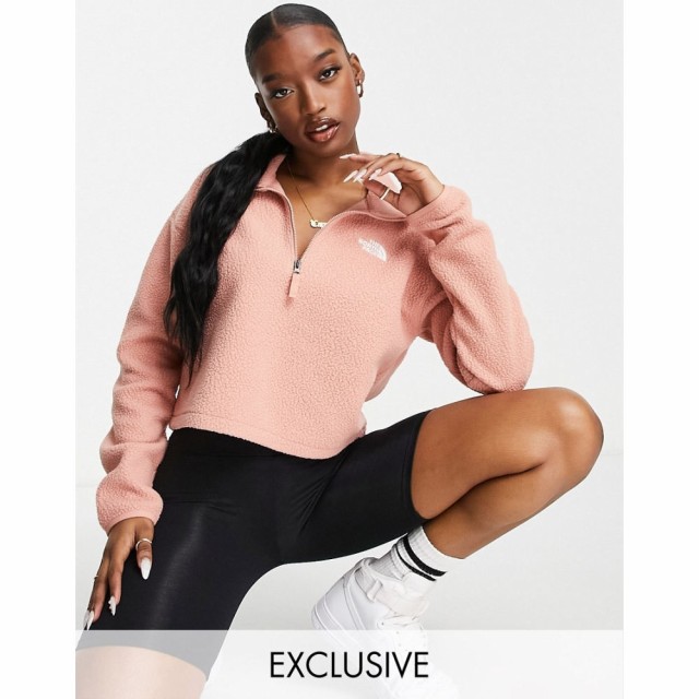 ザ ノースフェイス The North Face レディース ベアトップ・チューブトップ・クロップド トップス Sherpa Cropped Fleece In Pink Exclus