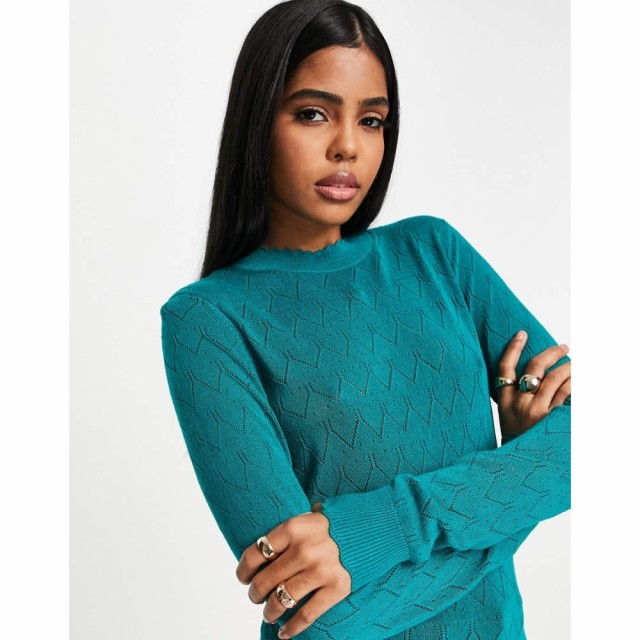 ワイ エー エス Y.A.S レディース ニット・セーター トップス Lola Lightweight Knit Jumper In Teal