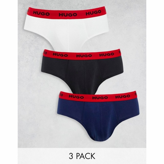 ヒューゴ ボス HUGO Bodywear メンズ ブリーフ インナー・下着 Hugo 3 Pack Briefs In Multi ブラック