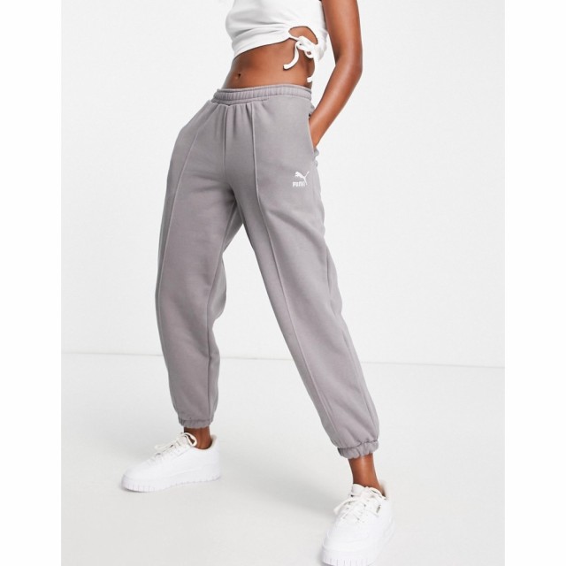 プーマ Puma レディース ジョガーパンツ ボトムス・パンツ Oversized Pleated Joggers In Storm Grey - Exclusive To Asos グレー