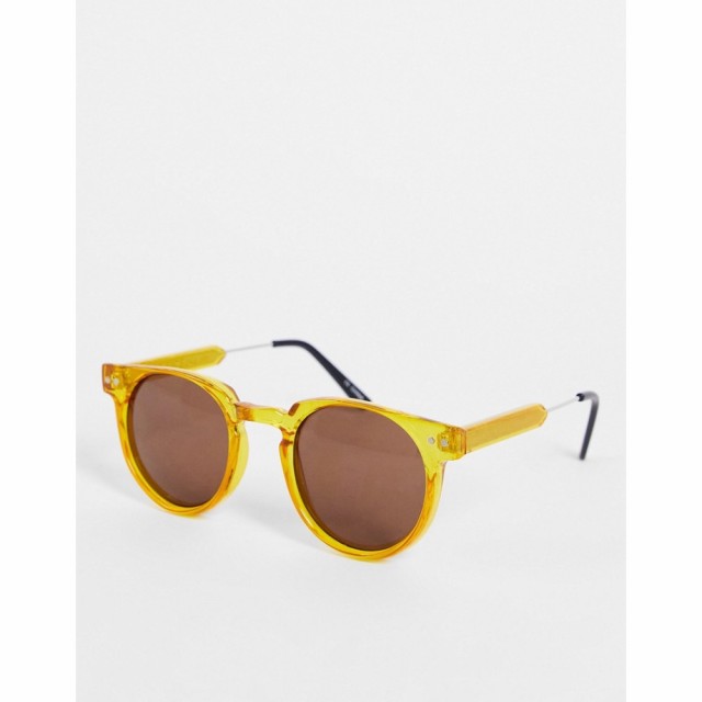 スピットファイア Spitfire ユニセックス メガネ・サングラス ラウンド Teddy Boy Round Sunglasses In Retro Yellow - Exclusive To Aso