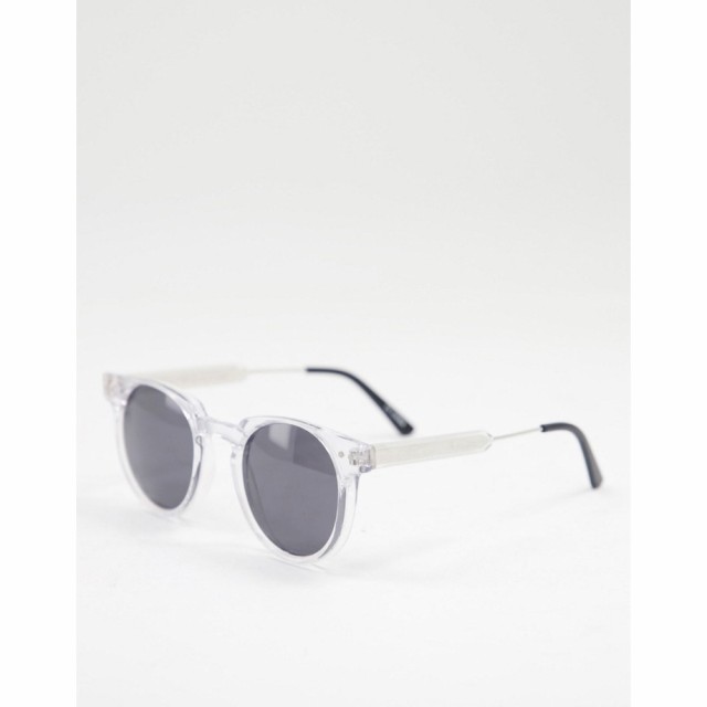 スピットファイア Spitfire ユニセックス メガネ・サングラス ラウンド Teddy Boy Round Sunglasses In Clear With Black Lens クリア