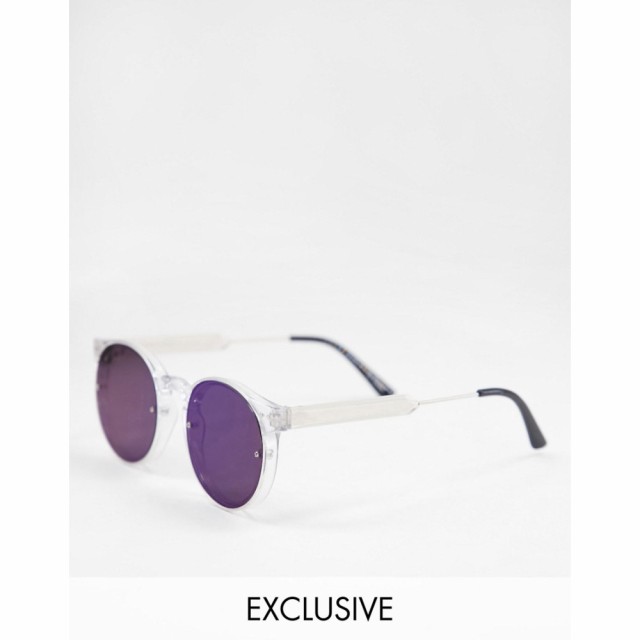 スピットファイア Spitfire ユニセックス メガネ・サングラス ラウンド Post Punk Round Sunglasses In Purple With Purple Mirror Lens