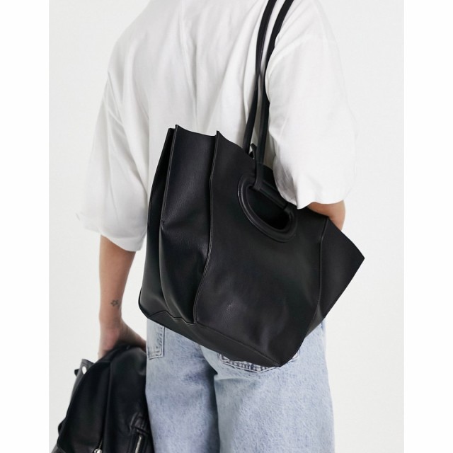 オブジェクト Object レディース ハンドバッグ バケットバッグ バッグ Bucket Bag With Cutout Handle Detail In Black ブラック