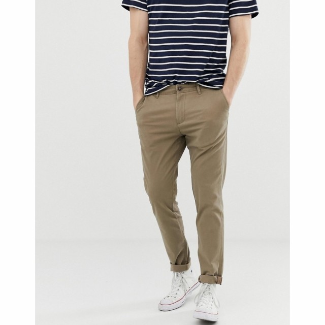 ジャック アンド ジョーンズ Jack and Jones メンズ チノパン スキニー・スリム ボトムス・パンツ Intelligence Slim Fit Chinos In Sand