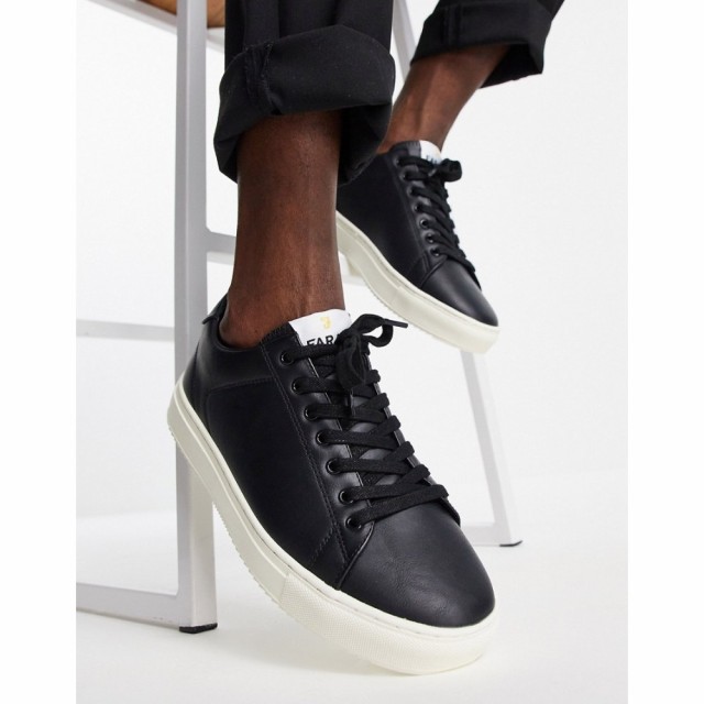 ファーラー Farah メンズ スニーカー 厚底 シューズ・靴 Damon Flatform Minimal Trainers In Black ブラック