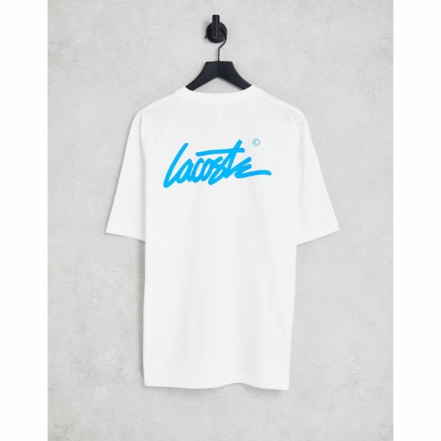 ラコステ Lacoste メンズ Tシャツ トップス Back Print T-Shirt In White ホワイト