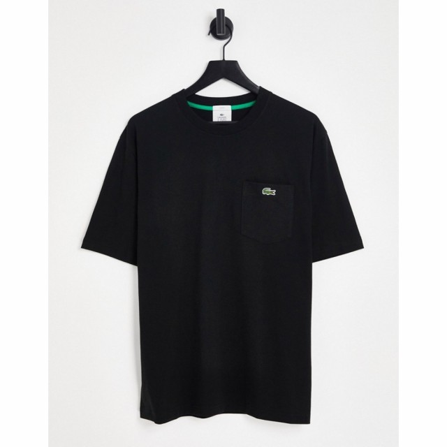 ラコステ Lacoste メンズ Tシャツ トップス Back Print T-Shirt In Black ブラック