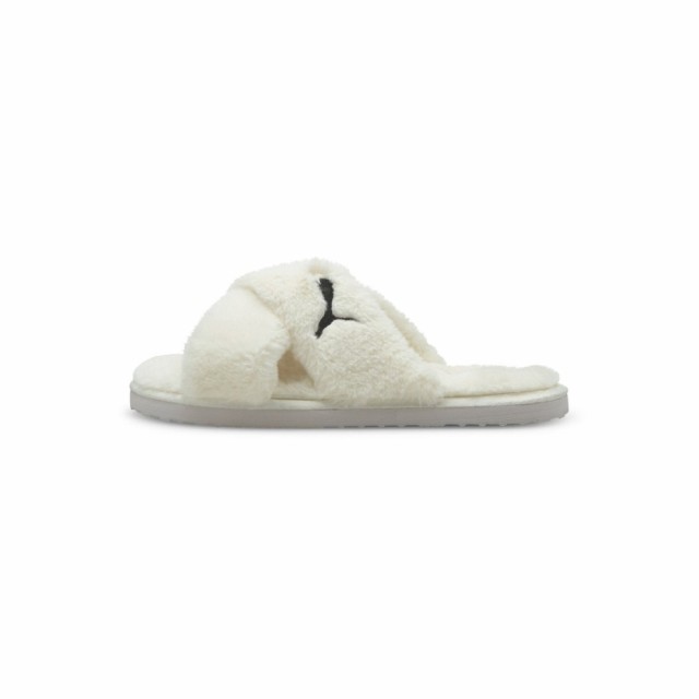 プーマ Puma レディース スリッパ シューズ・靴 Fluff Slippers In White ホワイト