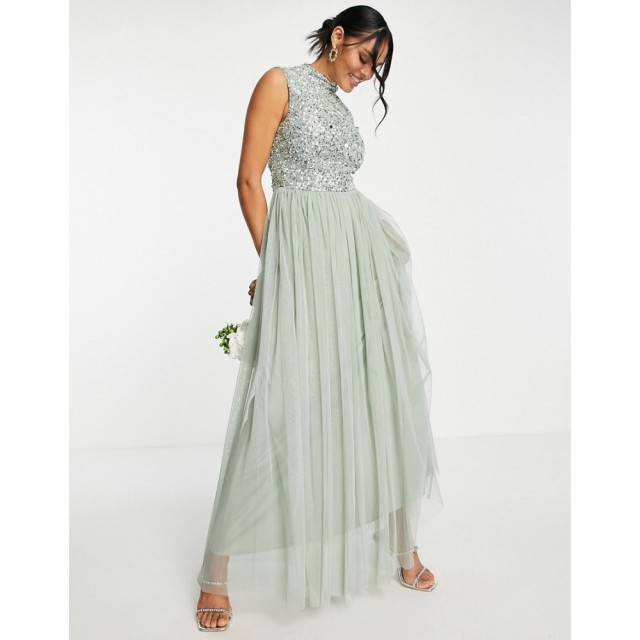 Beauut レディース パーティードレス マキシ丈 ワンピース・ドレス Bridesmaid 2 In 1 Embellished Maxi Dress With Full Tulle Skirt In