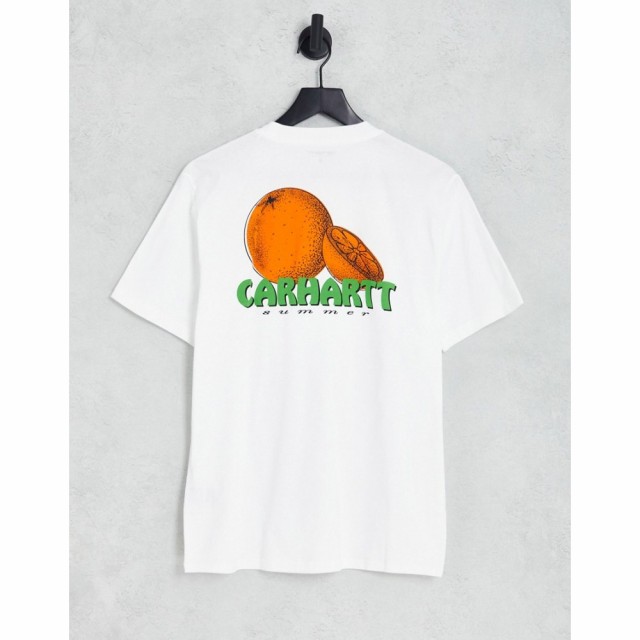 カーハート Carhartt WIP メンズ Tシャツ トップス Juice Backprint T-Shirt In White ホワイト