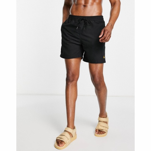 カーハート Carhartt WIP メンズ 海パン 水着・ビーチウェア Chase Swim Shorts In Black ブラック