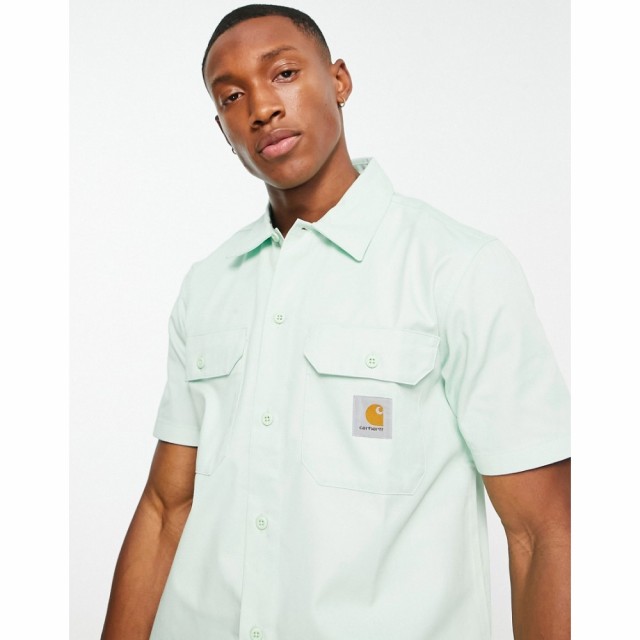 カーハート Carhartt WIP メンズ 半袖シャツ トップス Master Short Sleeve Shirt In Green グリーン