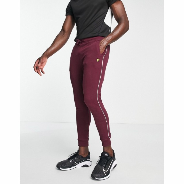 ライル アンド スコット Lyle and Scott メンズ ジョガーパンツ ボトムス・パンツ Sport Joggers In Burgundy バーガンディ